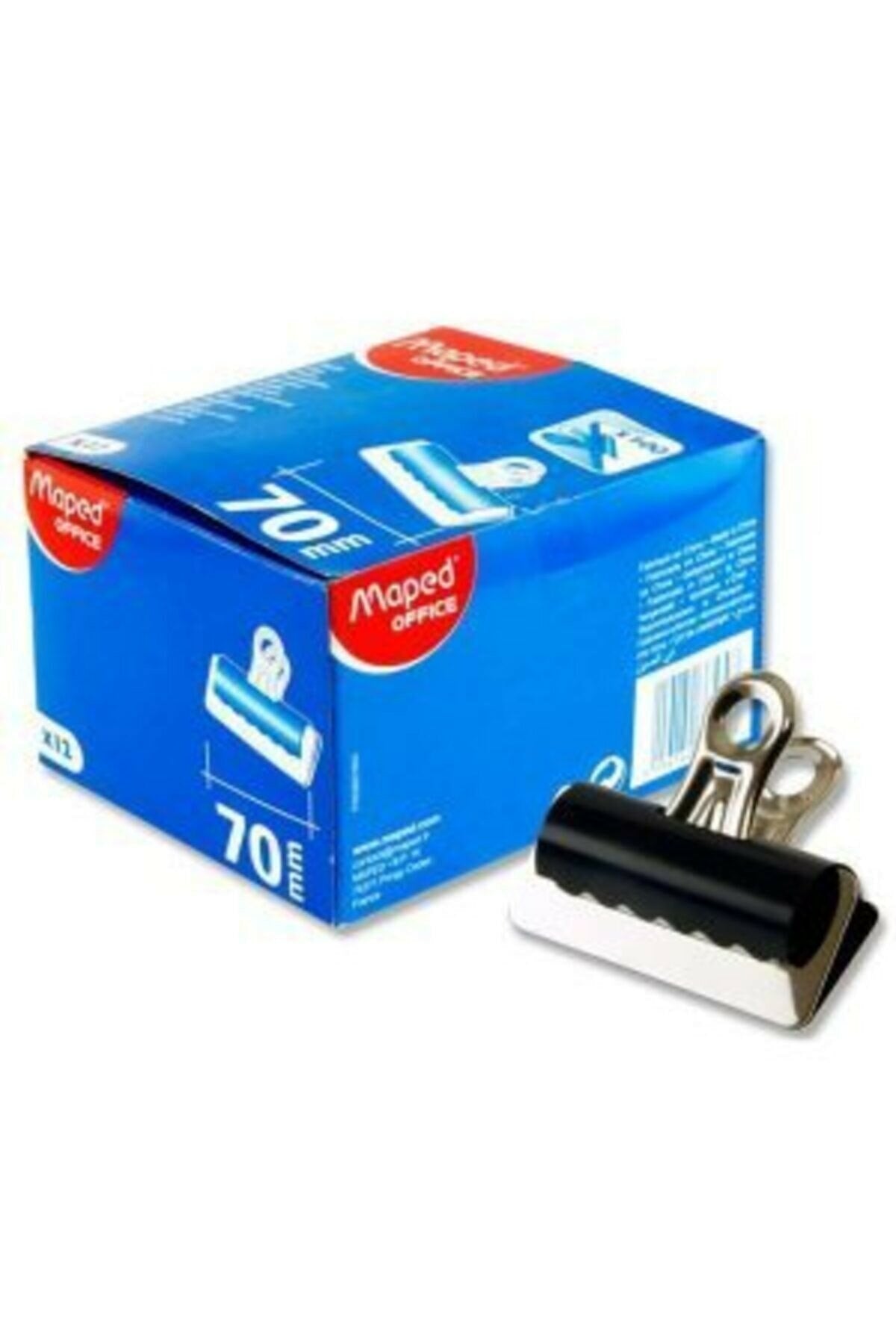 Maped Bulldog Clips 70mm Box x1