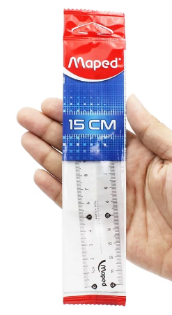Maped Transparent Ruler 15cm