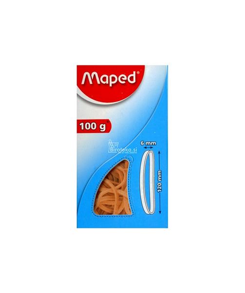 Maped Brown Rubber Bands 100G - 60mm