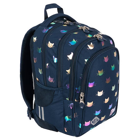 Rainbow Cats 4-compartment backpack BP58 40x28x18 cm