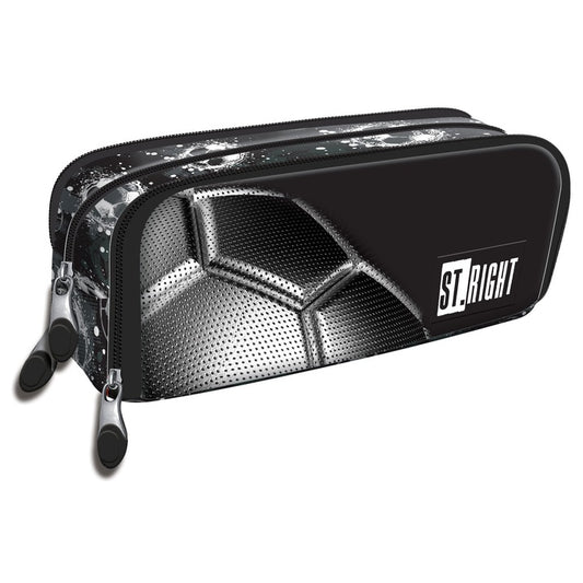 Silver Goal 2 compartment pencil case