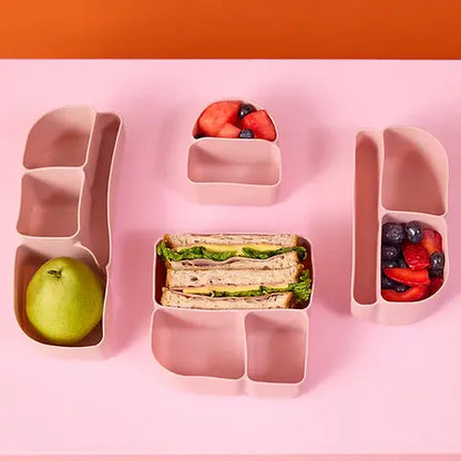 b.box Silicone Bento Tray MINI LUNCHBOX - BERRY