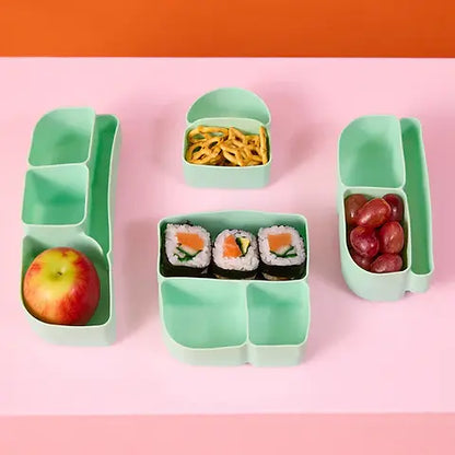 b.box Silicone Bento Tray - Lunchbox - Forest