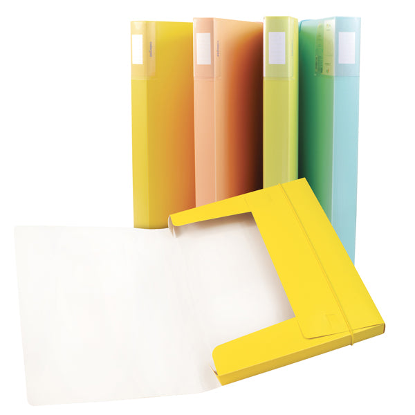 COLOROSA Box File 30mm with elastic band Pastel Colours Assorted