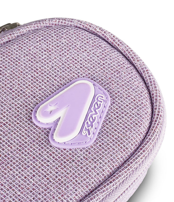 Seven® DOUBLE PENCIL BAG SHINY TECH LILAC