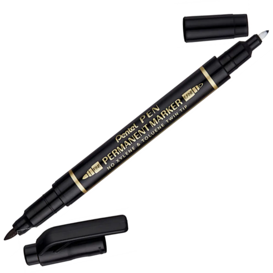 PENTEL PEN - TWIN TIP (FINE AND EXTRA FINE) PERMANENT MARKER