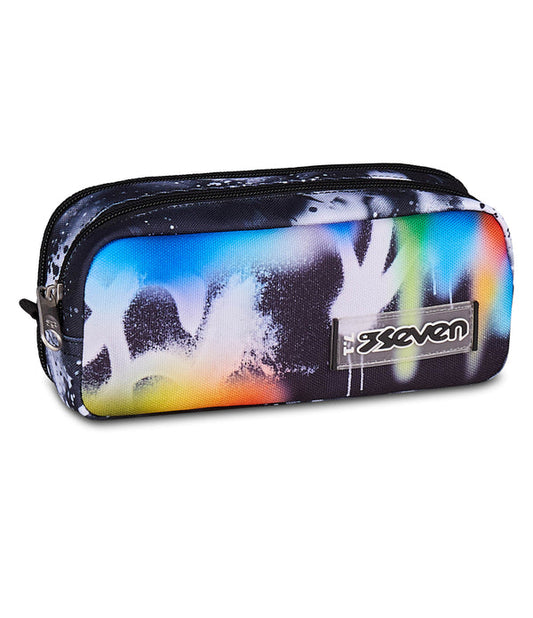 Seven® DOUBLE PENCIL BAG BUZZY NOTE BOY