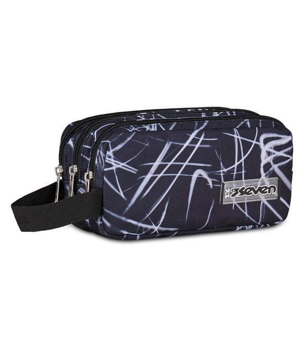 Seven® TRIPLE 3 ZIP PENCIL BAG