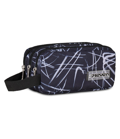 Seven® TRIPLE 3 ZIP PENCIL BAG
