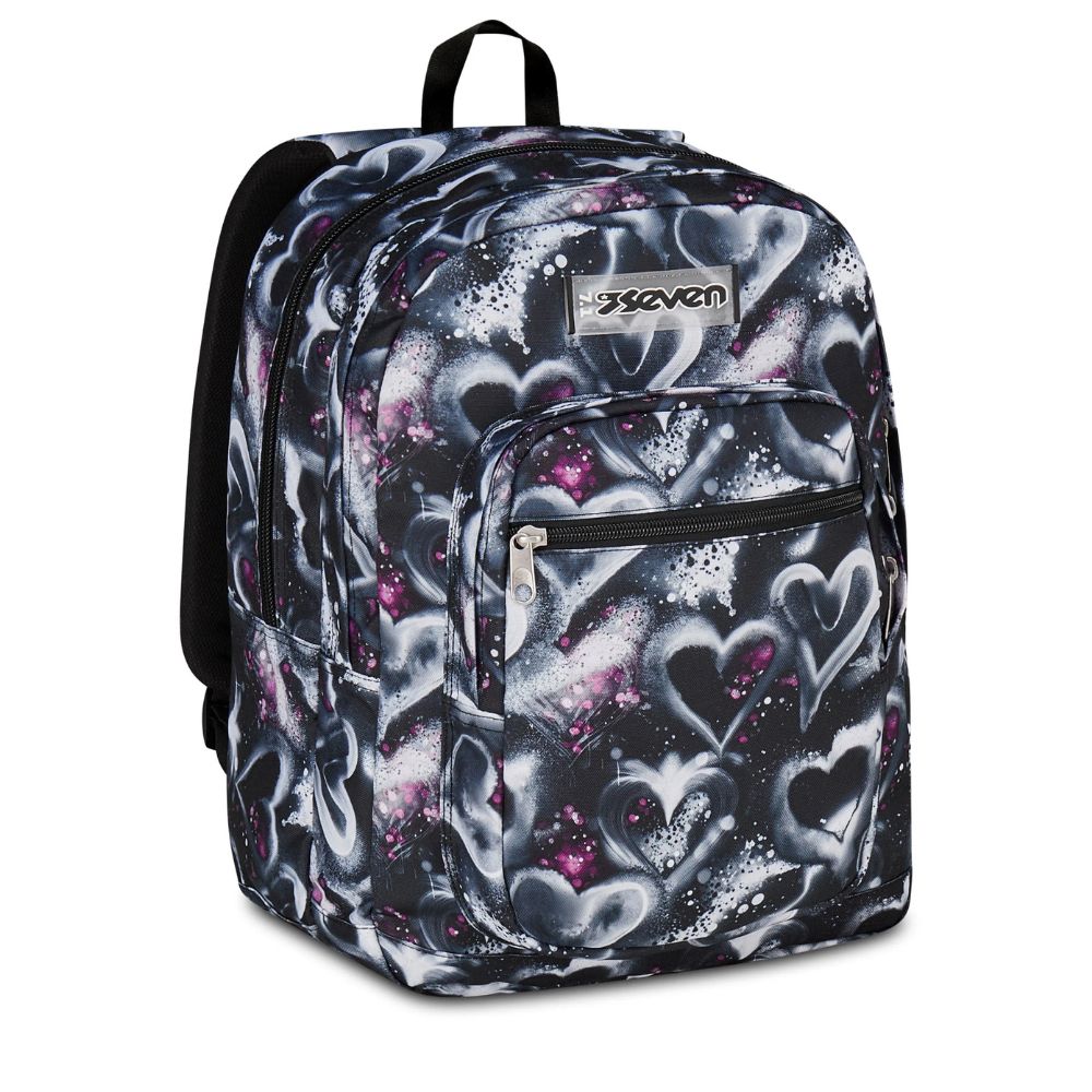 Seven® DOUBLE BACKPACK PINK HEARTS