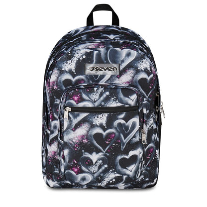 Seven® DOUBLE BACKPACK PINK HEARTS