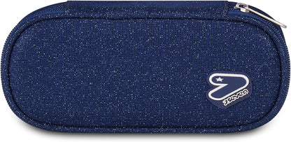 Seven® DOUBLE PENCIL BAG SHINY TECH BLUE