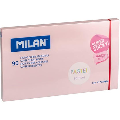 Milan Pastel Sticky Notes 7.6 x 12.7cm A Pack Of 90pcs