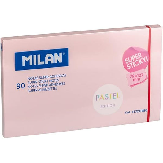 Milan Pastel Sticky Notes 7.6 x 12.7cm A Pack Of 90pcs