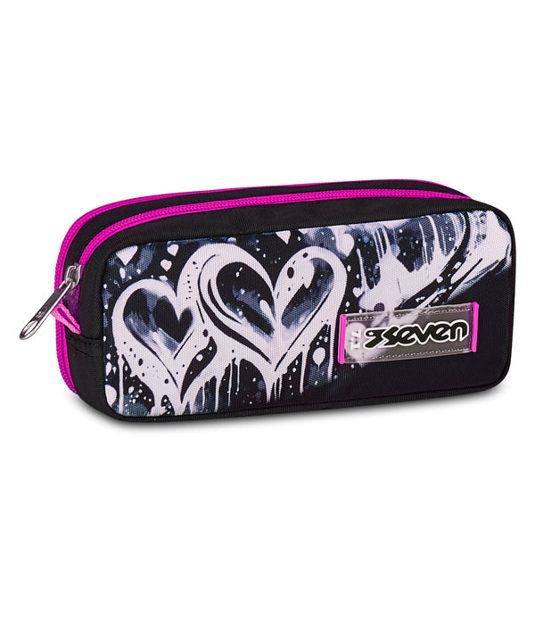 Seven® DOUBLE PENCIL BAG PLUMPY LINE GIRL