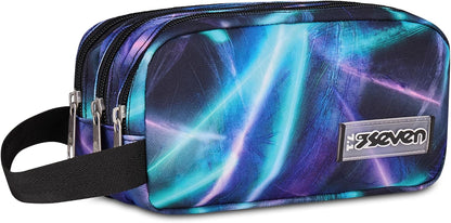 Seven® TRIPLE 3 ZIP PENCIL BAG