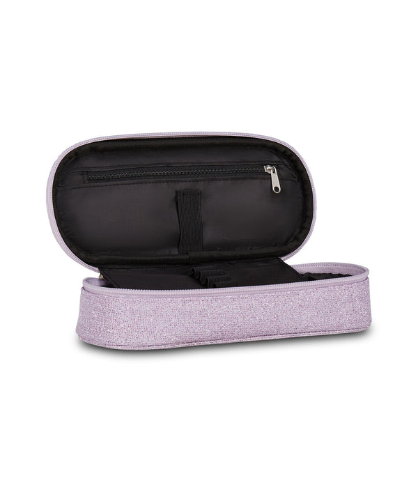 Seven® DOUBLE PENCIL BAG SHINY TECH LILAC