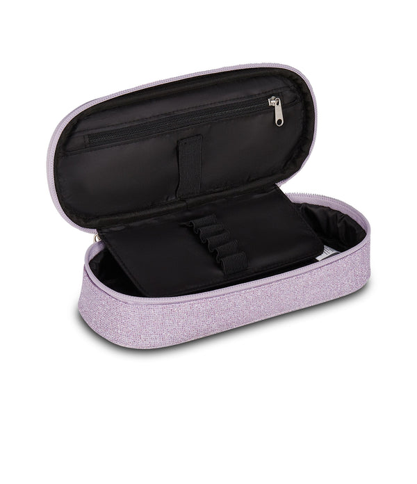 Seven® DOUBLE PENCIL BAG SHINY TECH LILAC