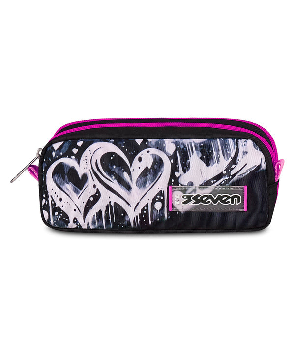 Seven® DOUBLE PENCIL BAG PLUMPY LINE GIRL