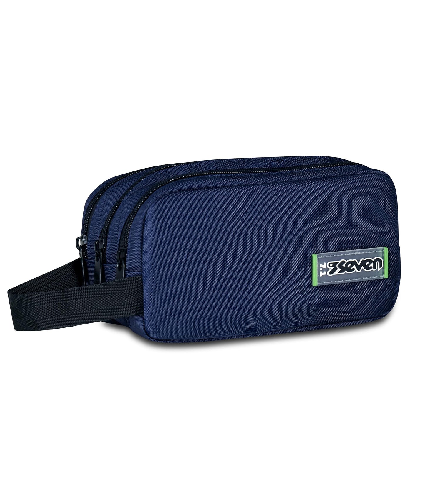 Seven® TRIPLE 3 ZIP PENCIL BAG BLUE
