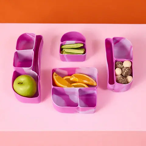 b.box Silicone Bento Tray MINI LUNCHBOX - COSMIC