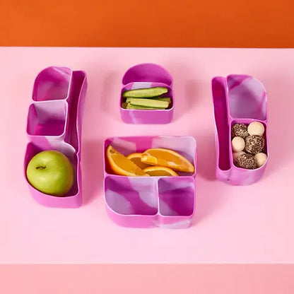 b.box Silicone Bento Tray MINI LUNCHBOX - COSMIC
