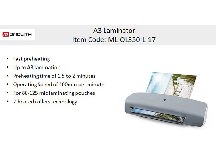 MONOLITH A3 LAMINATING BASIC MACHINE