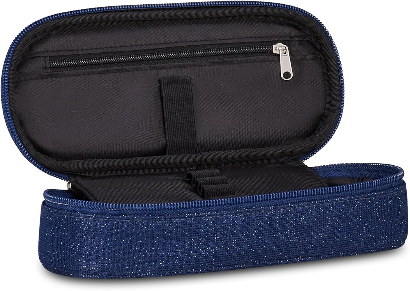 Seven® DOUBLE PENCIL BAG SHINY TECH BLUE