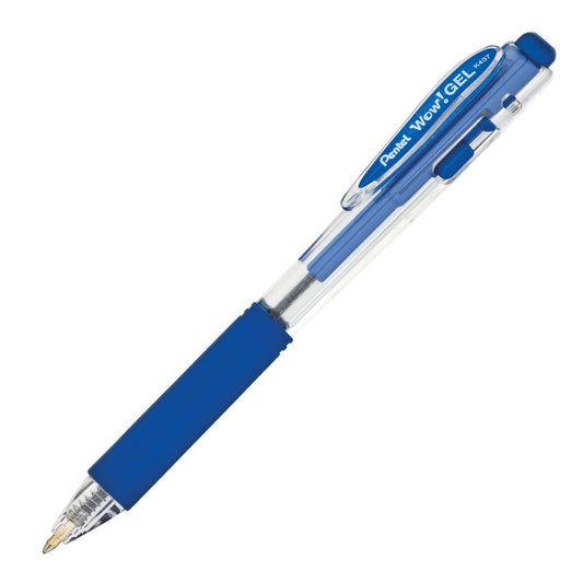 Pentel K437 Retractable Gel Pen 0.7mm in Blue