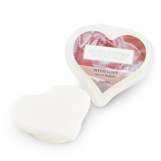 Heart & Home Wax Melts Rose & Rhubarb