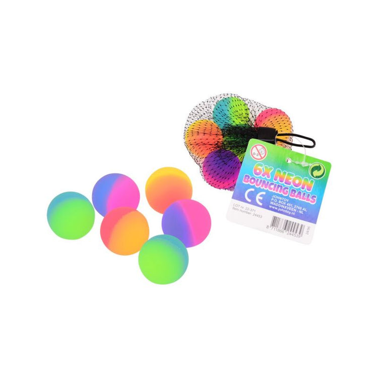 Neon Bouncing balls (x6)