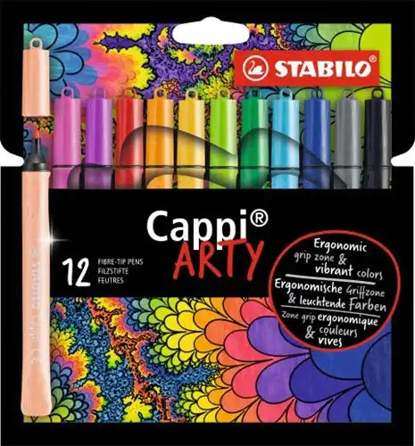 Stabilo Cappi Arty Fibre Tip Pens x12