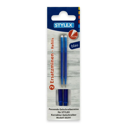 STYLEX - 2 blue ink refills for correction gel pens