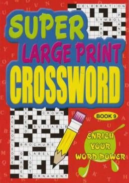 Super Large Print CrossWord