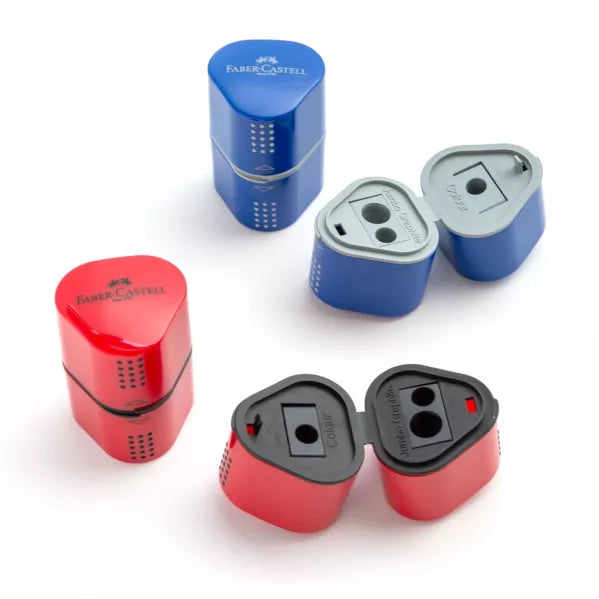 Faber Castell Trio Sharpener Red or Blue