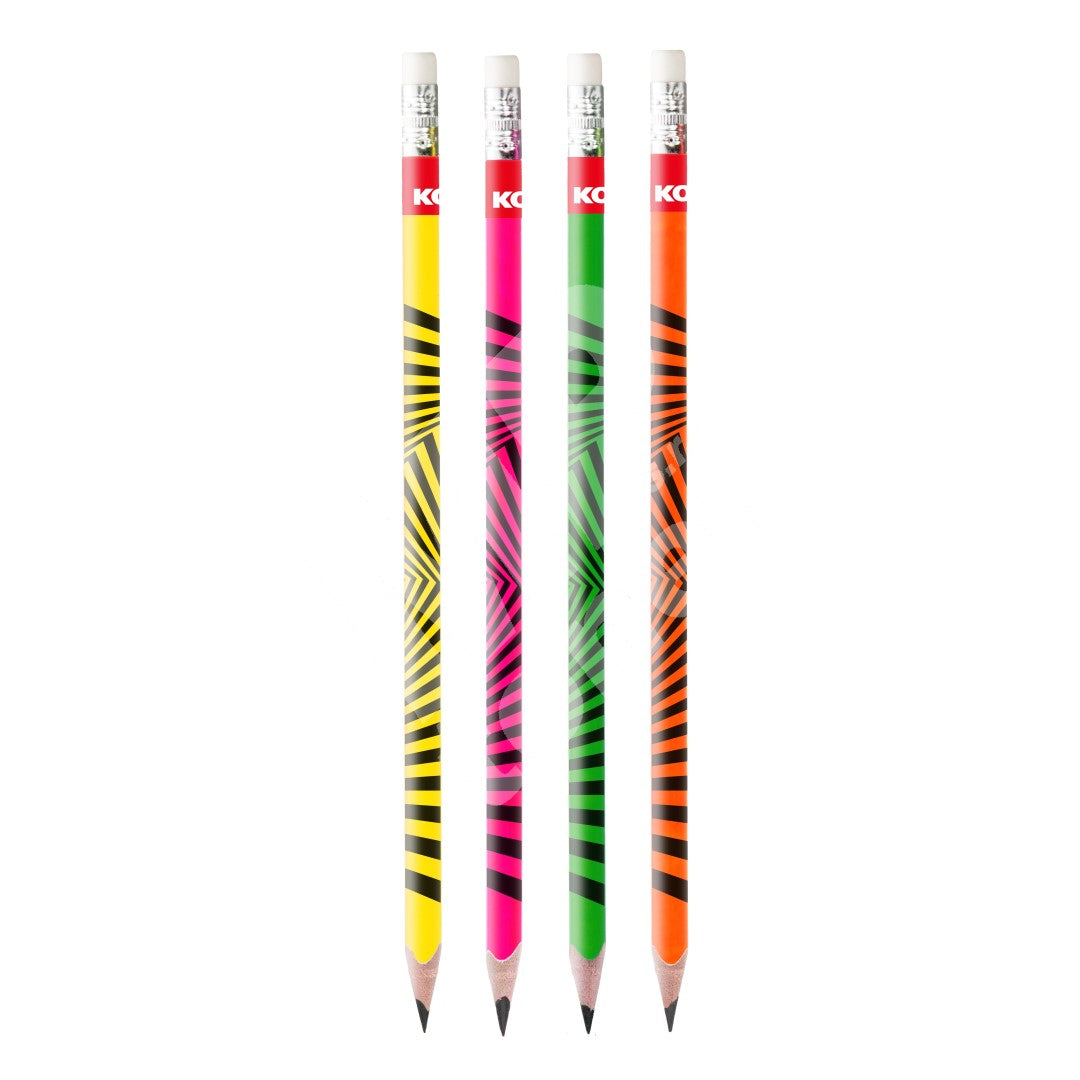 KORES Triangular Neon Graphite Pencil 2=HB