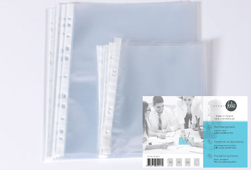 Punched Pockets 50pack  A4 thick