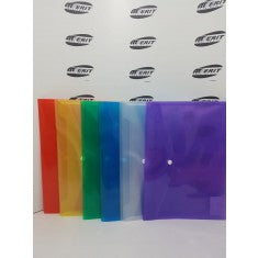 TAKIMA - A4 Button Folder Extendable (assorted colours)