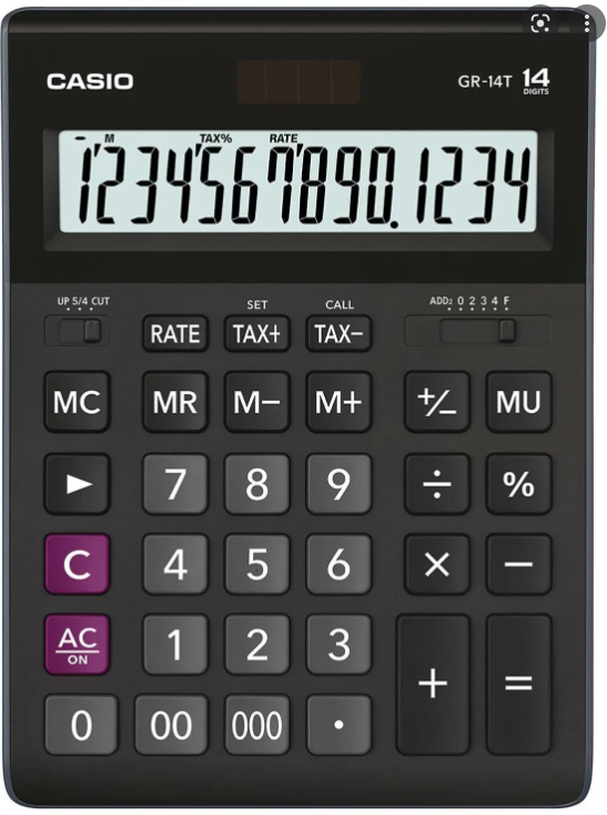 CASIO calculator - Desktop 14 digits - 000 Function