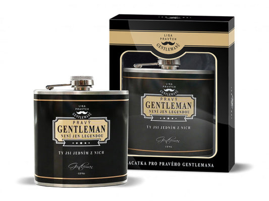 Gentleman Steel Flask Whiskey
