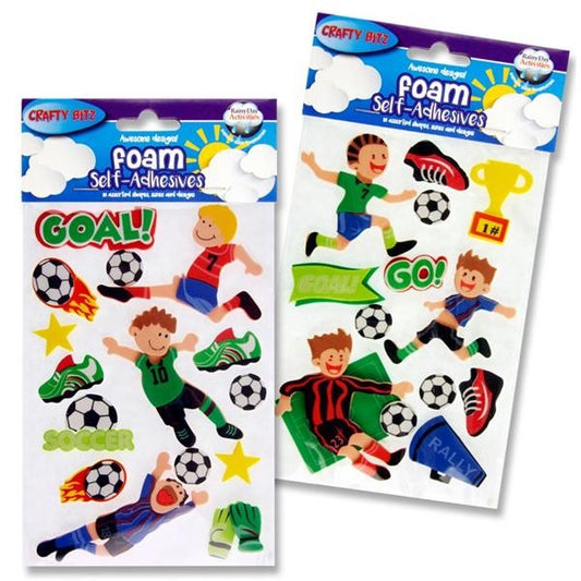 3D Foam Stickers Crafty Bitz Soccer Fun