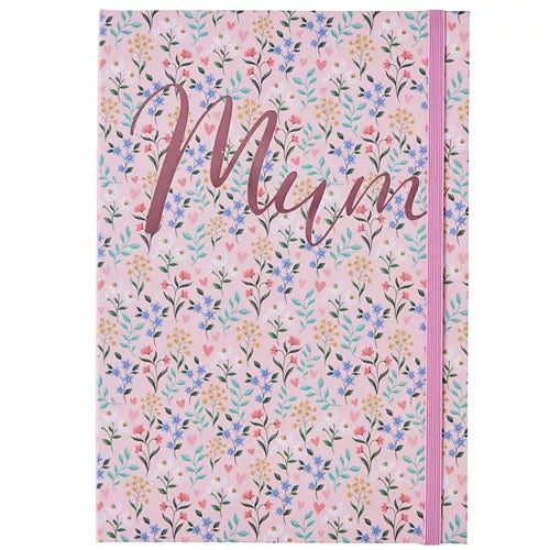 MUM - Ditsy Floral 64 Page Lined A5 Notebook