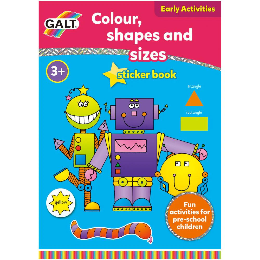 Colour, Shapes & Sizes - Sticker Activity Book