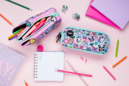 Doodle Holo 3 Compartment Pencil Case