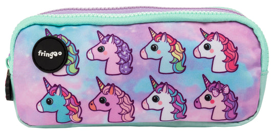 Pastel Unicorns 3 Compartment Pencil Case