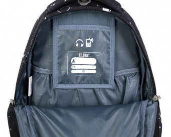 PLANETS 4-compartment backpack 40x28x18cm