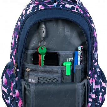 COSMIC CATS 4-compartment backpack 40x28x18 cm
