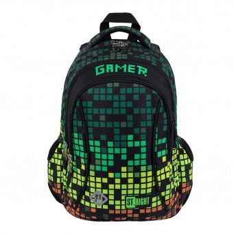 PIXEL GAMER 3-compartment backpack 39x27x17 cm