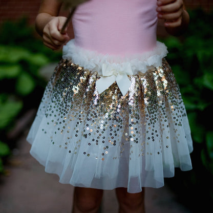 Gracious Gold Sequins Skirt with Wings & Wand Size 4 - 6 years