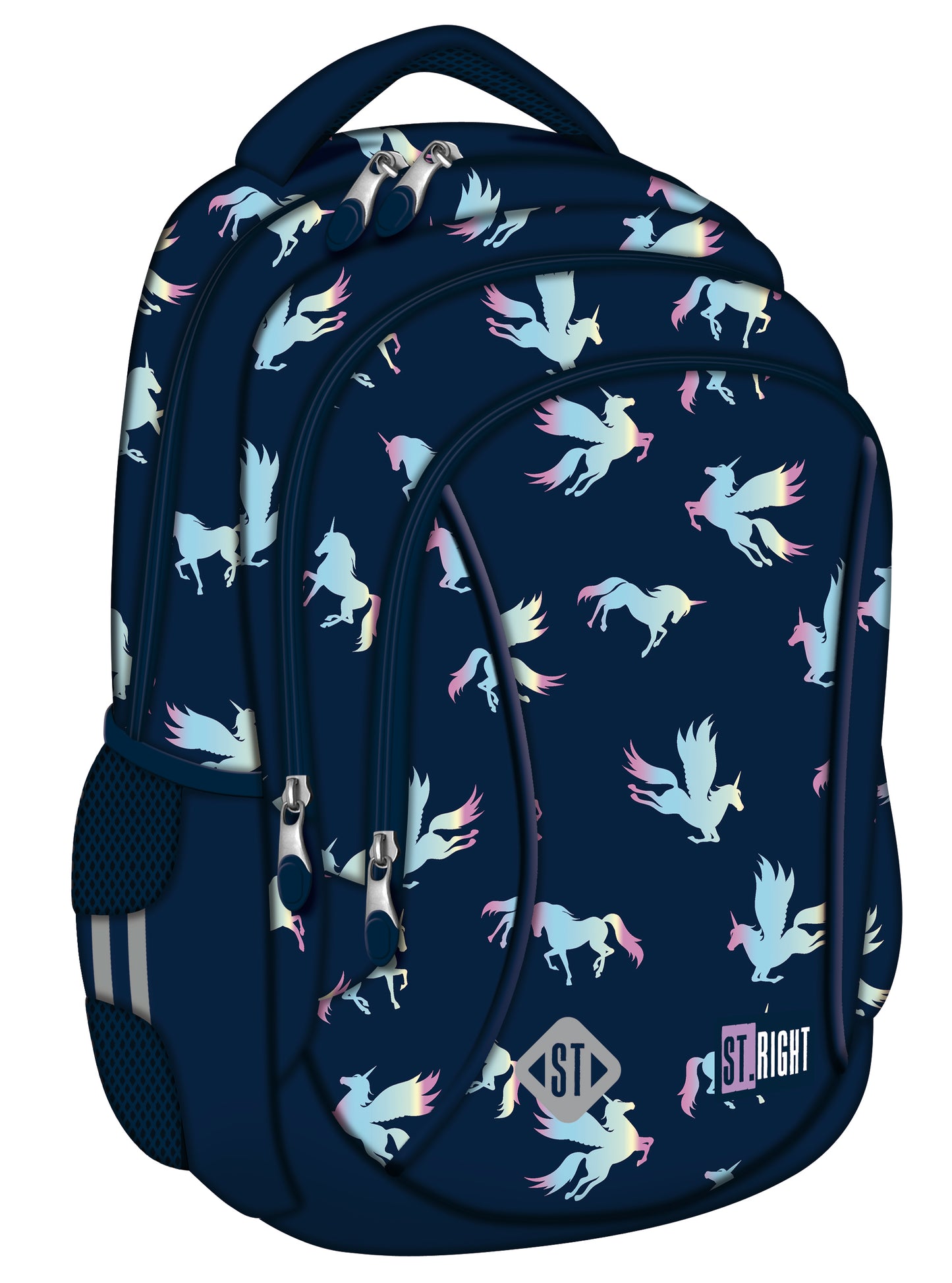 HOLO UNICORNS 3-compartment backpack 39x27x17 cm